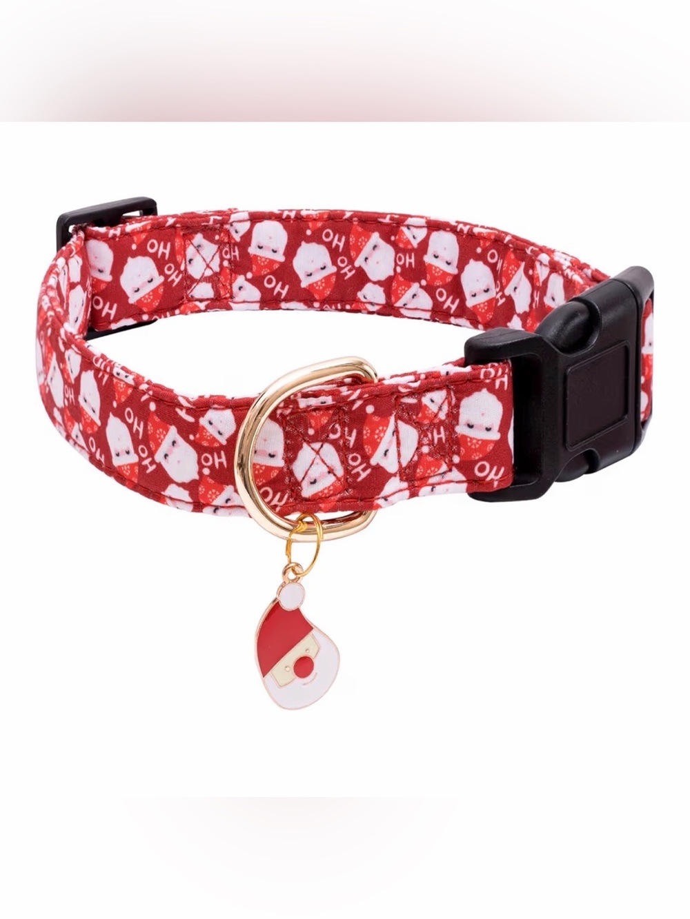 Faygarsle Christmas Dog Collar with Santa Charm - NWT